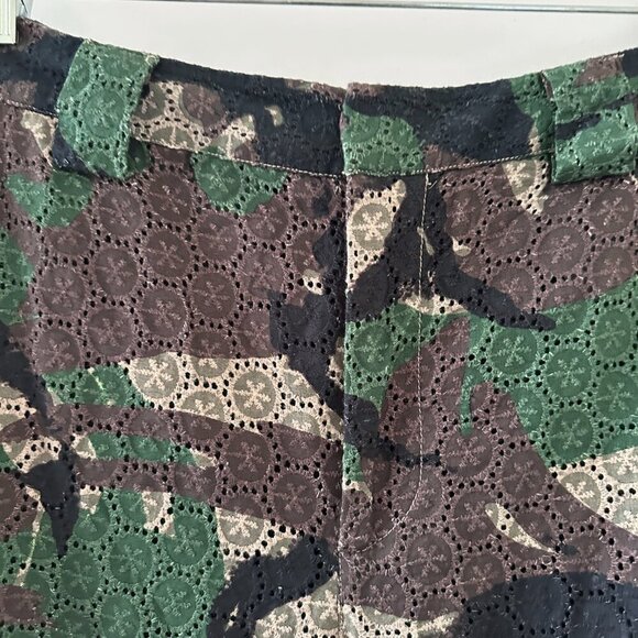Guess Camo Crochet Cargo High Rise Joggers Pants Womens Size 30 NWOT RARE Boho - Picture 5 of 16